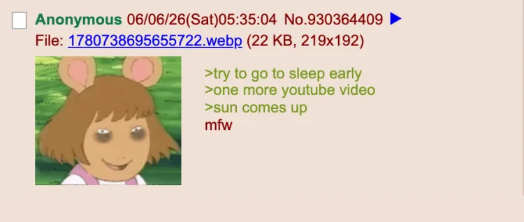 Example 2 4chan Green Text Generator post