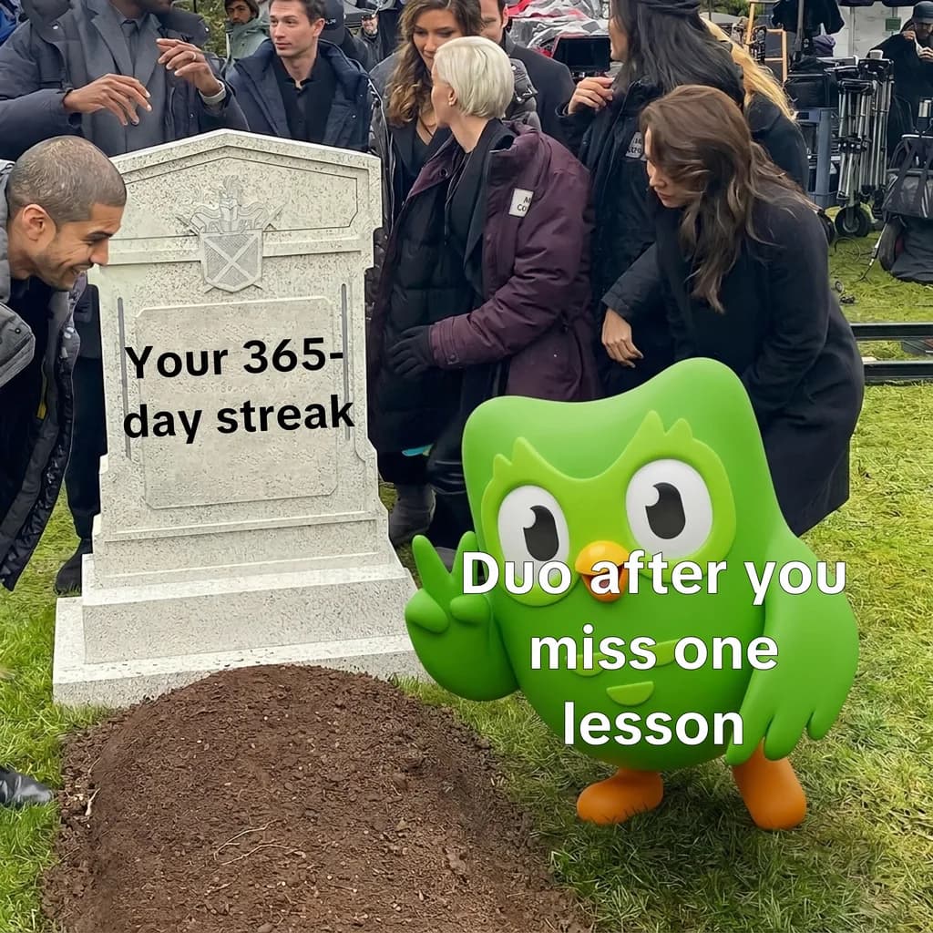 Example meme with a company mascot swapped into the punchline