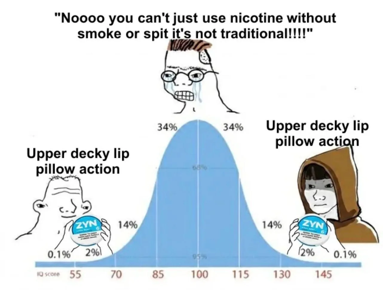 Zyn meme ad example turning the product into the punchline