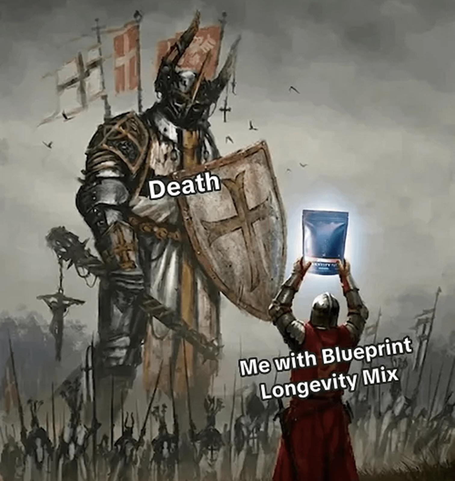 Blueprint brand meme ad example