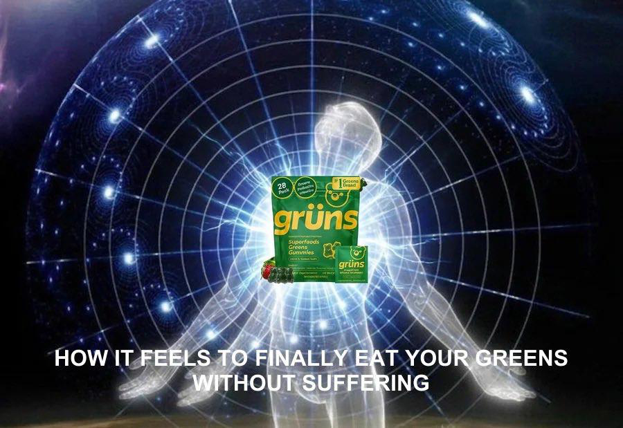 Gruns brand meme ad example