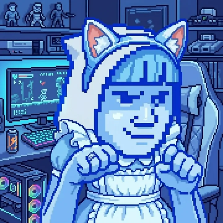 Gamer maid and Jester wizard meme from a recurring mission