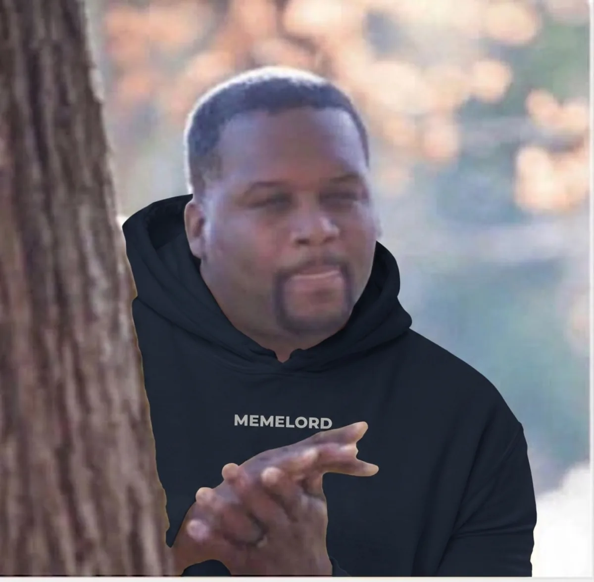 Memelord hoodie fashion meme from a recurring merch mission