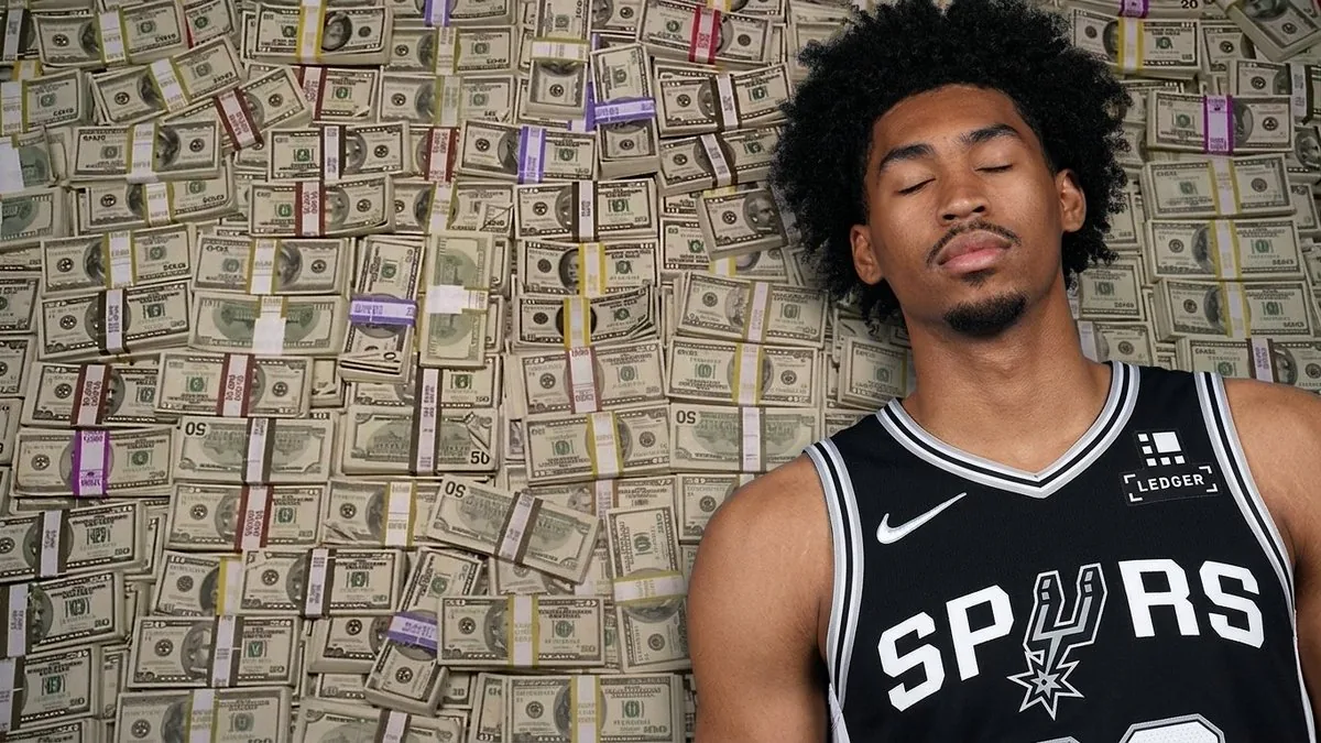 San Antonio Spurs money bed meme from a recurring sports mission